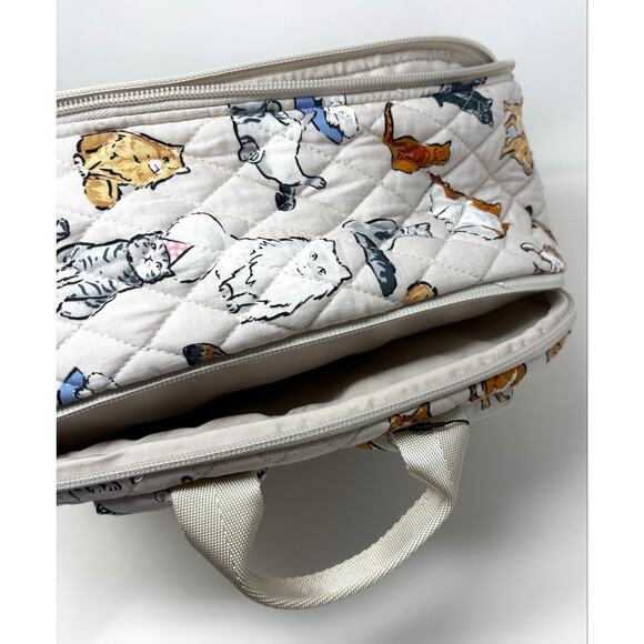 Vera Bradley A Cat’s Life Essential Large Backpack Trolley Sleeve Laptop Pocket main image 8